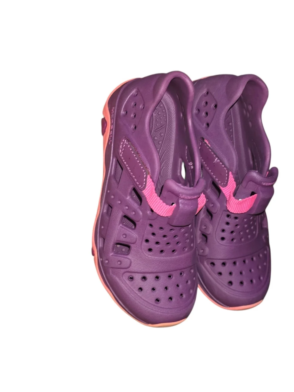 Merrell Purple Kids Water Shoes with Pink Adjustable Strap